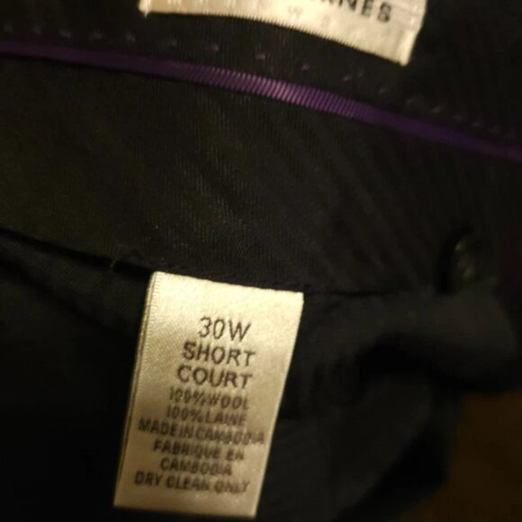 Jhanes Barnes Black pin-strip Suit 3 piece Set - Picture 3 of 5